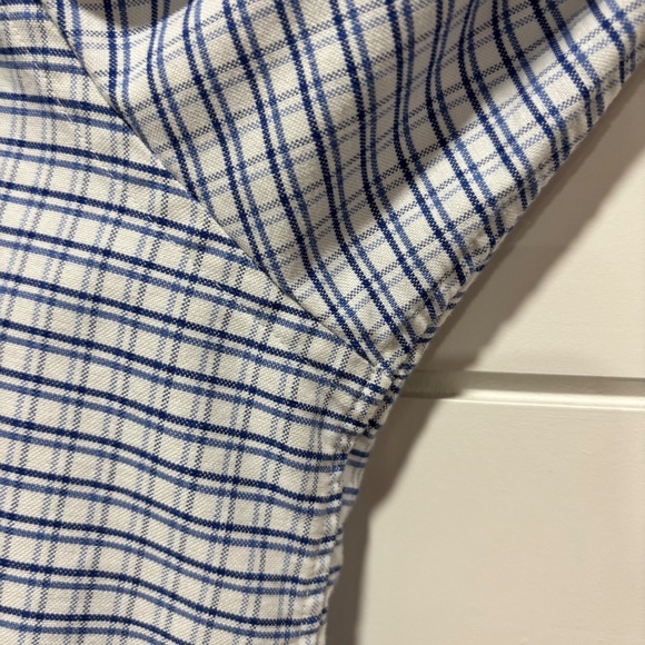Lands' End white and blue button down shirt size 2XL Tall - Picture 7 of 14